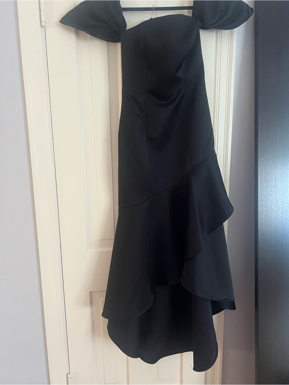 KEEPSAKE the Label Black Off-Shoulder Ruffle Dress